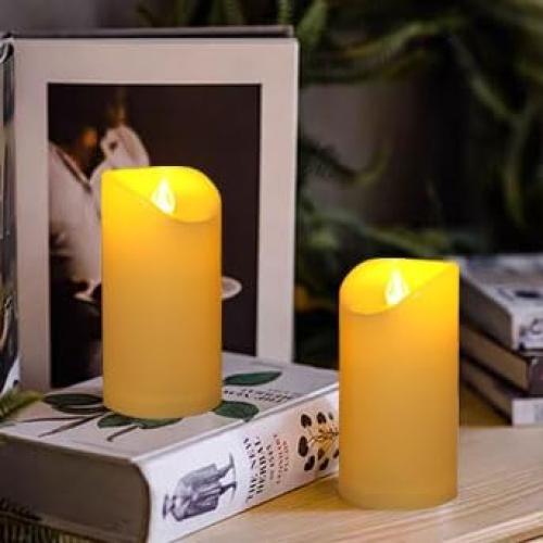 Velas LED Sin Llama CANDLE CHOICE 7.62x15.24 cm 2 Pcs