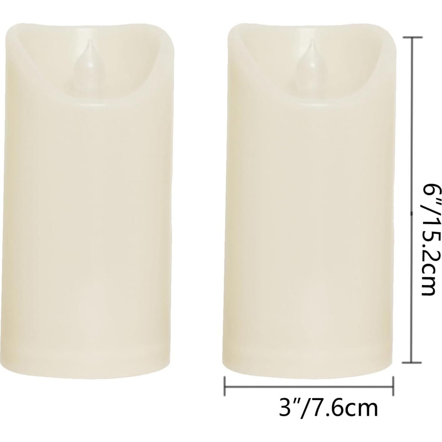 Velas LED Sin Llama CANDLE CHOICE 7.62x15.24 cm 2 Pcs