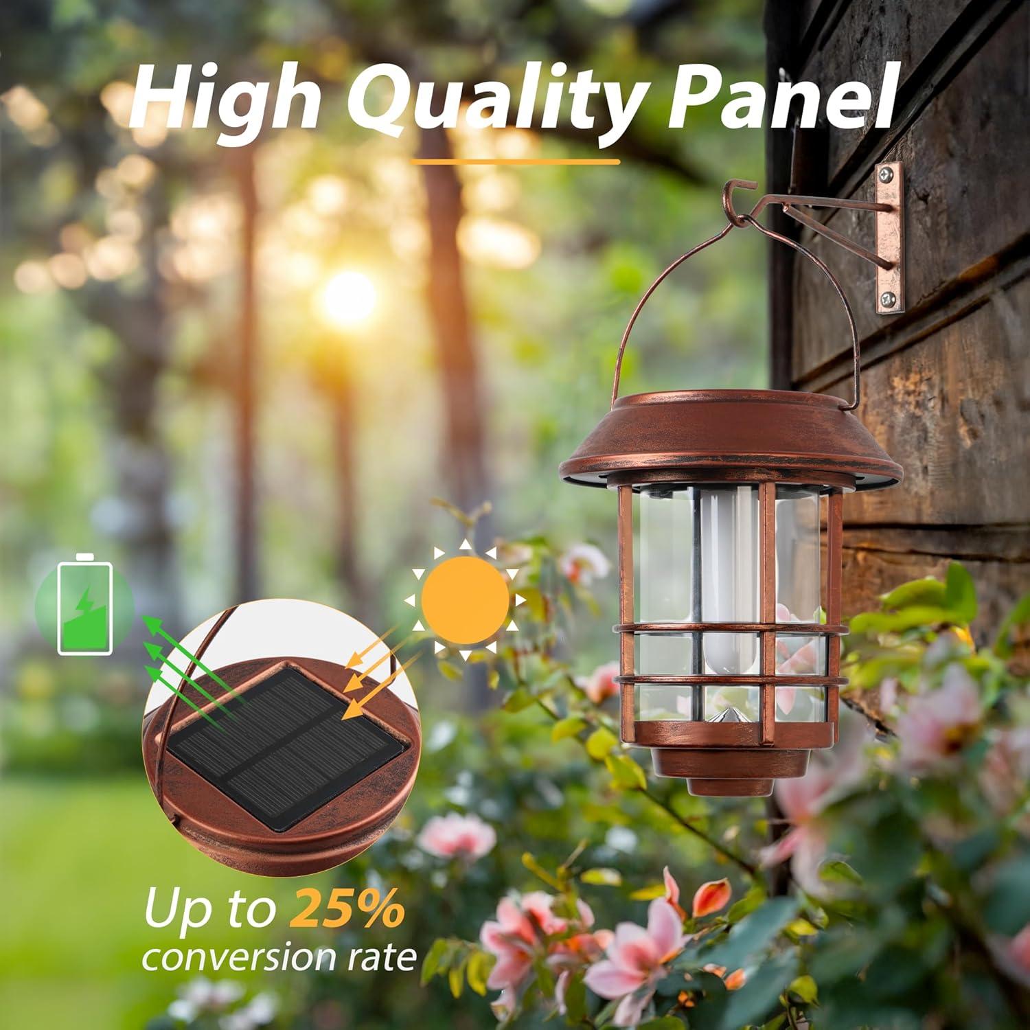 Linternas Solares Otdair 2 Piezas Llama Parpadeante Jardín