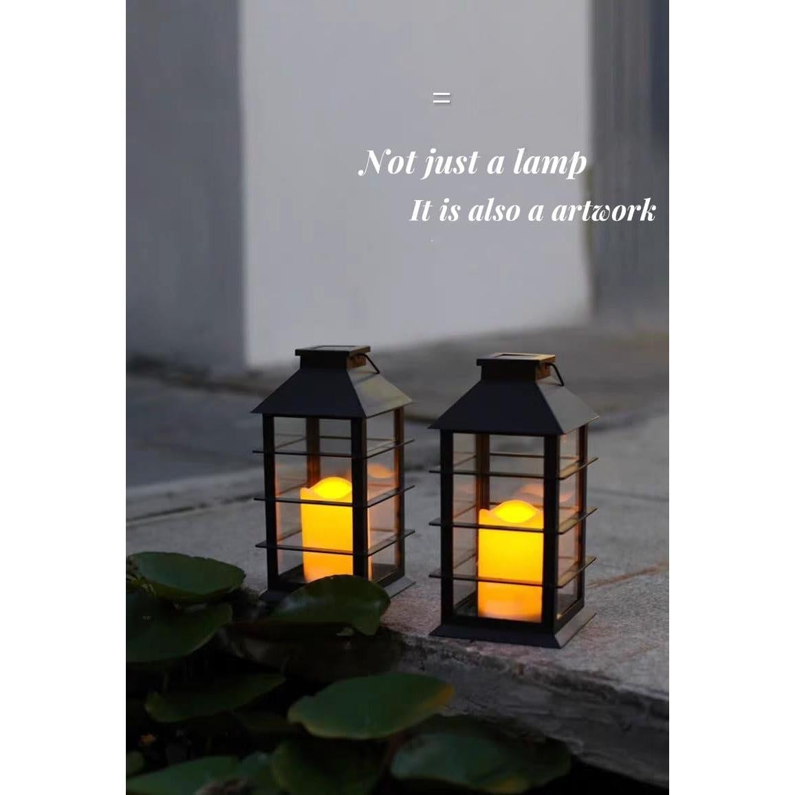 Lámparas Solares LED Efecto Llama 2 Unidades para Exterior