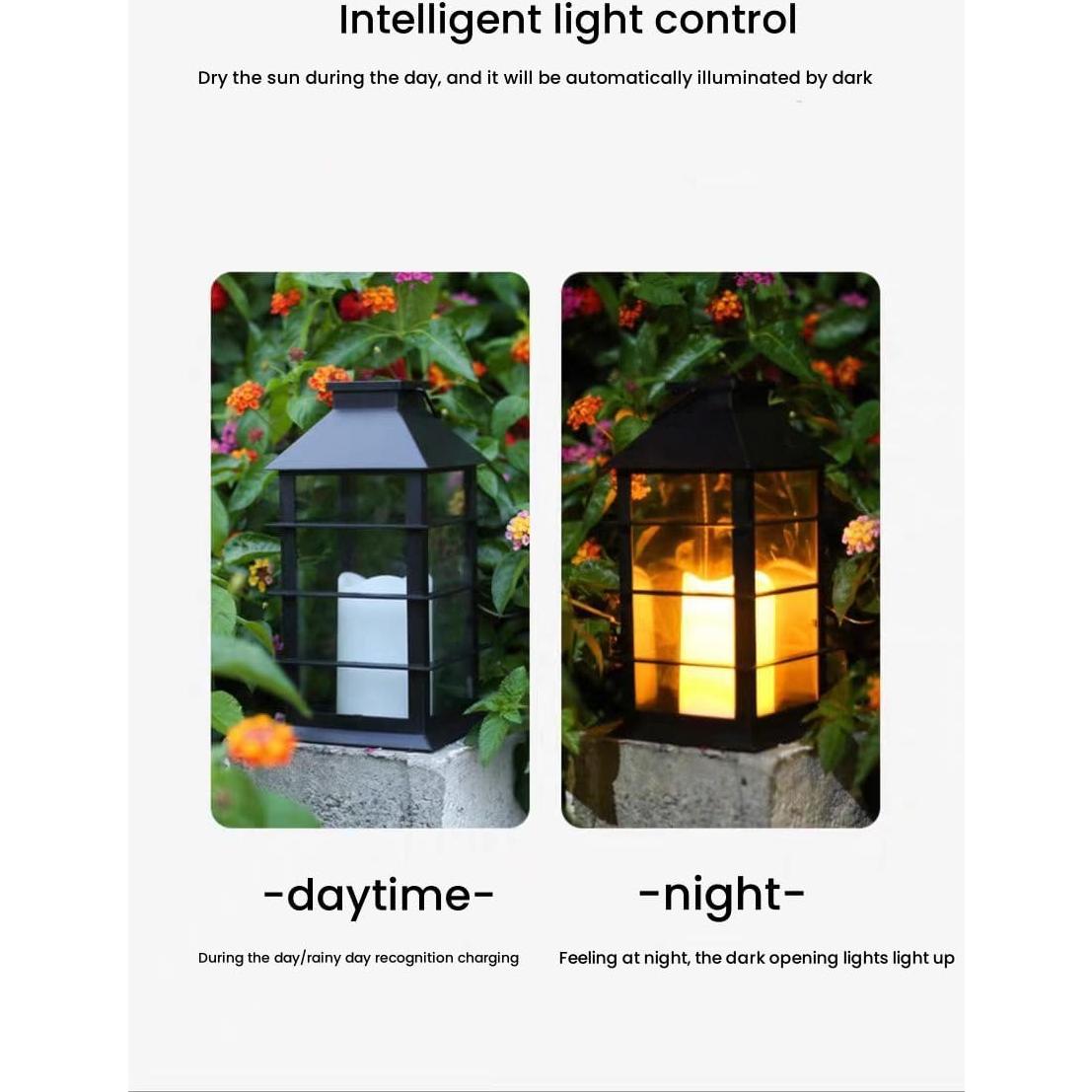 Lámparas Solares LED Efecto Llama 2 Unidades para Exterior