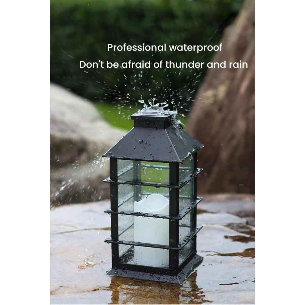 Lámparas Solares LED Efecto Llama 2 Unidades para Exterior