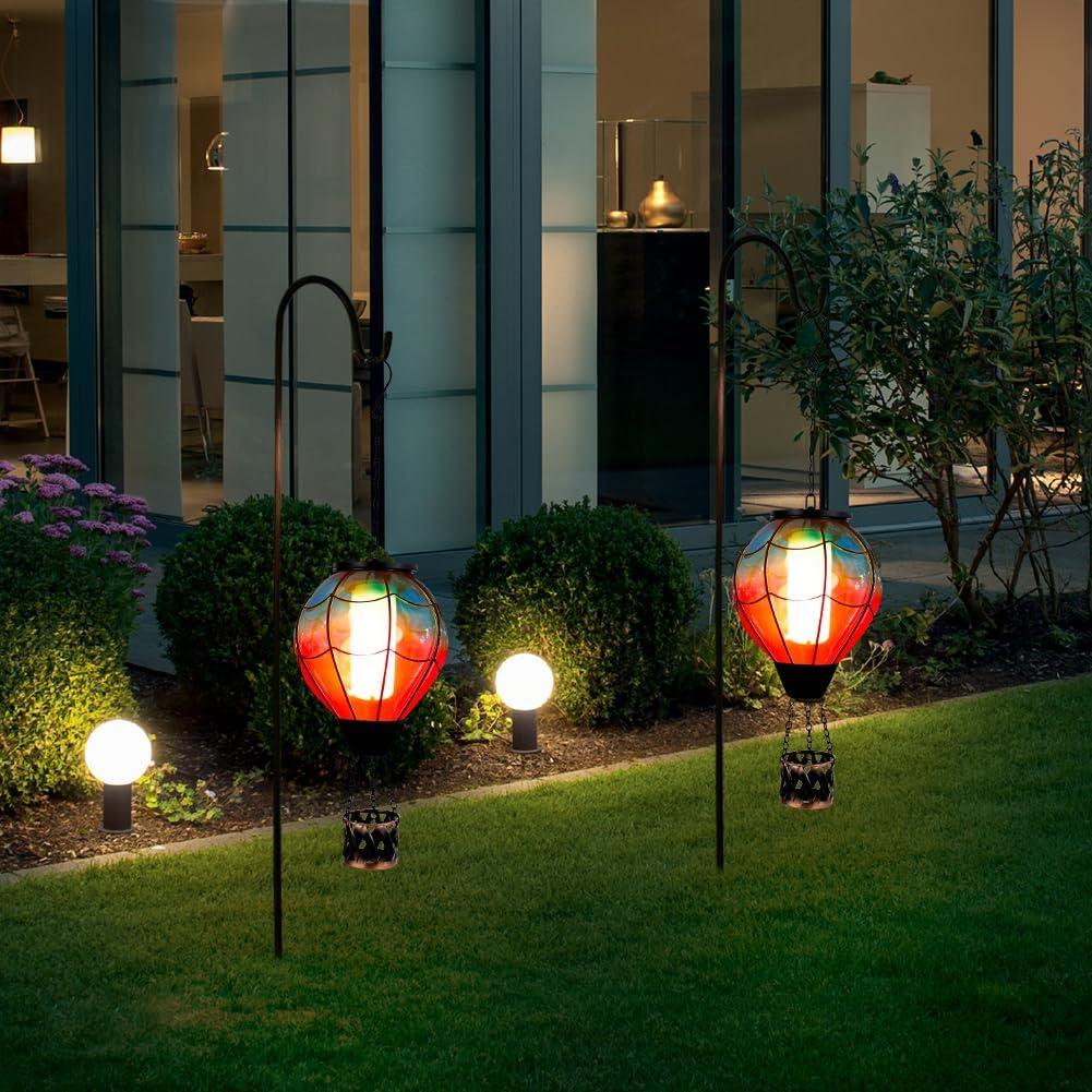 Linterna Solar de Globo Aerostático YELENEW 15x47cm Impermeable