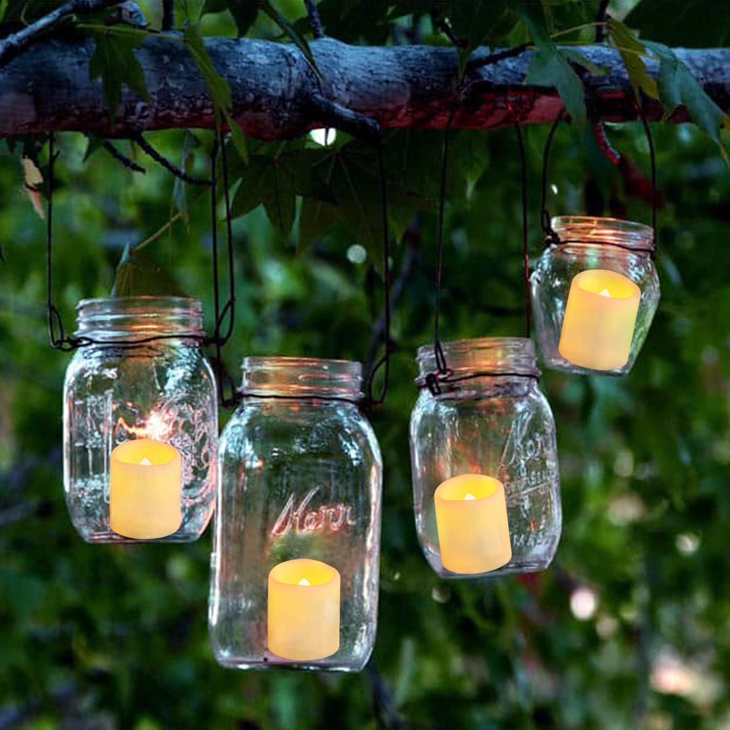 Paquete de 24 velas LED sin llama Yakpo 3.8cm x 4.6cm 200h