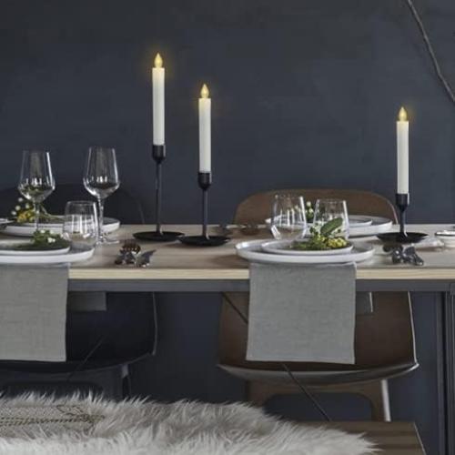 Velas LED de Candelabro Sin Llama Jingtech 18 cm con Control Remoto