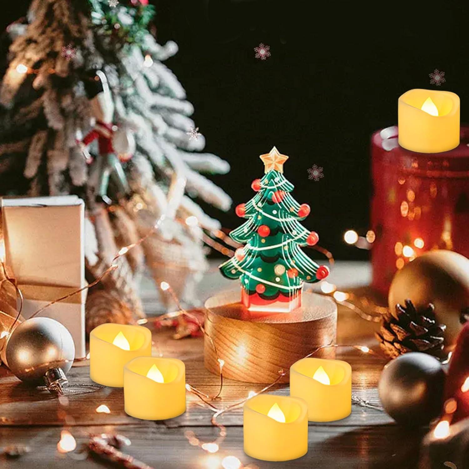 Paquete de 72 Velas LED Sin Llama Yakpo 3.8cm para Decoración