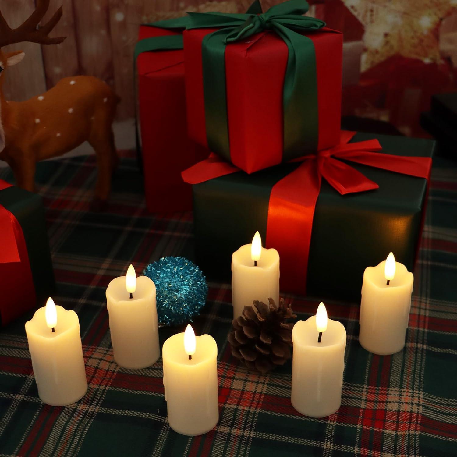 Paquete de 6 Velas LED Sin Llama Jingtech 3.5" Altura