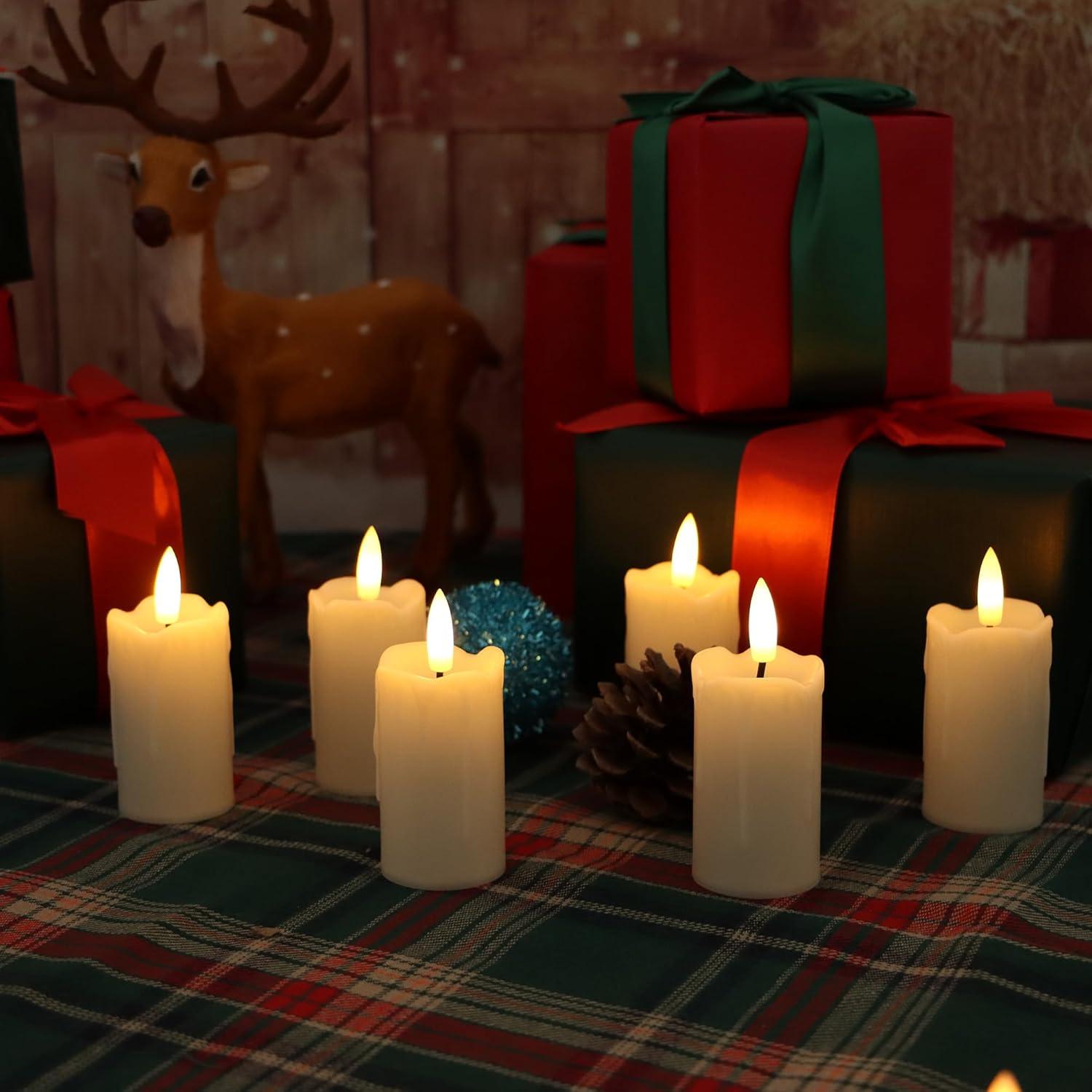 Paquete de 6 Velas LED Sin Llama Jingtech 3.5" Altura