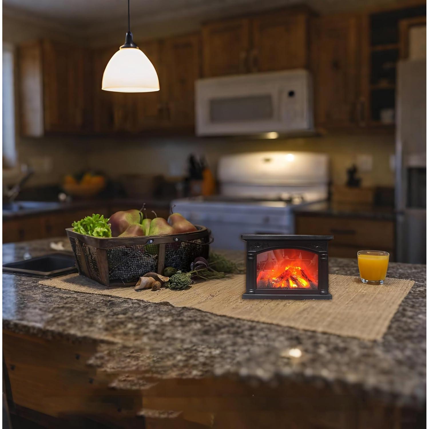 Linterna de Chimenea Sin Llama HvgeoQo - Doble Alimentación USB/Batería