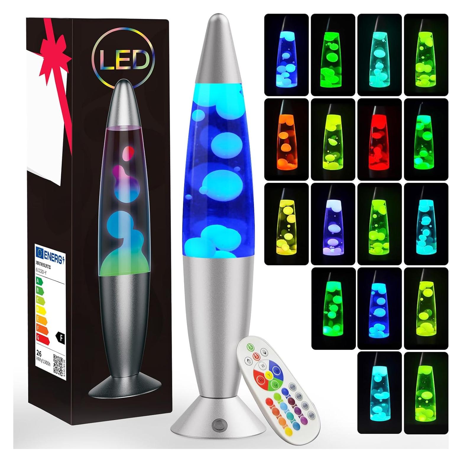 Lámpara de Movimiento Líquido AONESY 34.29 cm 17 Colores LED