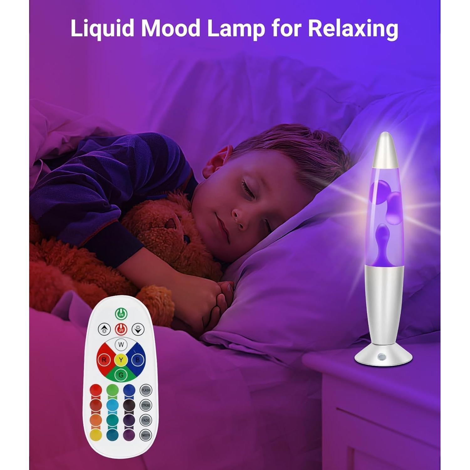 Lámpara de Movimiento Líquido AONESY 34.29 cm 17 Colores LED