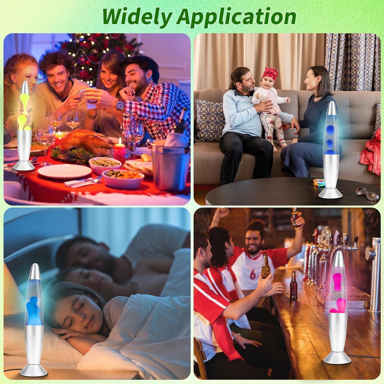 Lámpara de Movimiento Líquido AONESY 34.29 cm 17 Colores LED