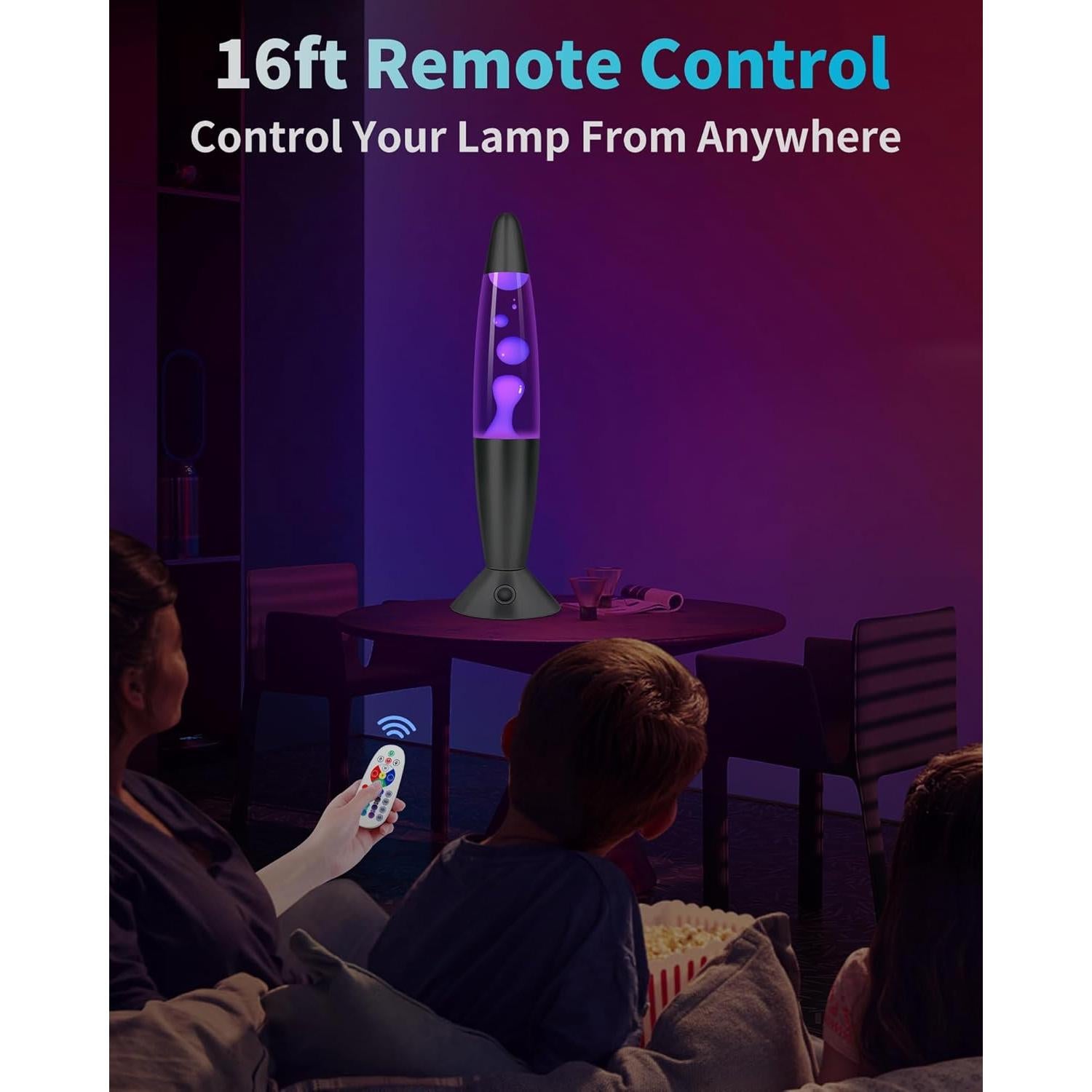 Lámpara de Movimiento Líquido Elomavapa 33 cm LED Control Remoto