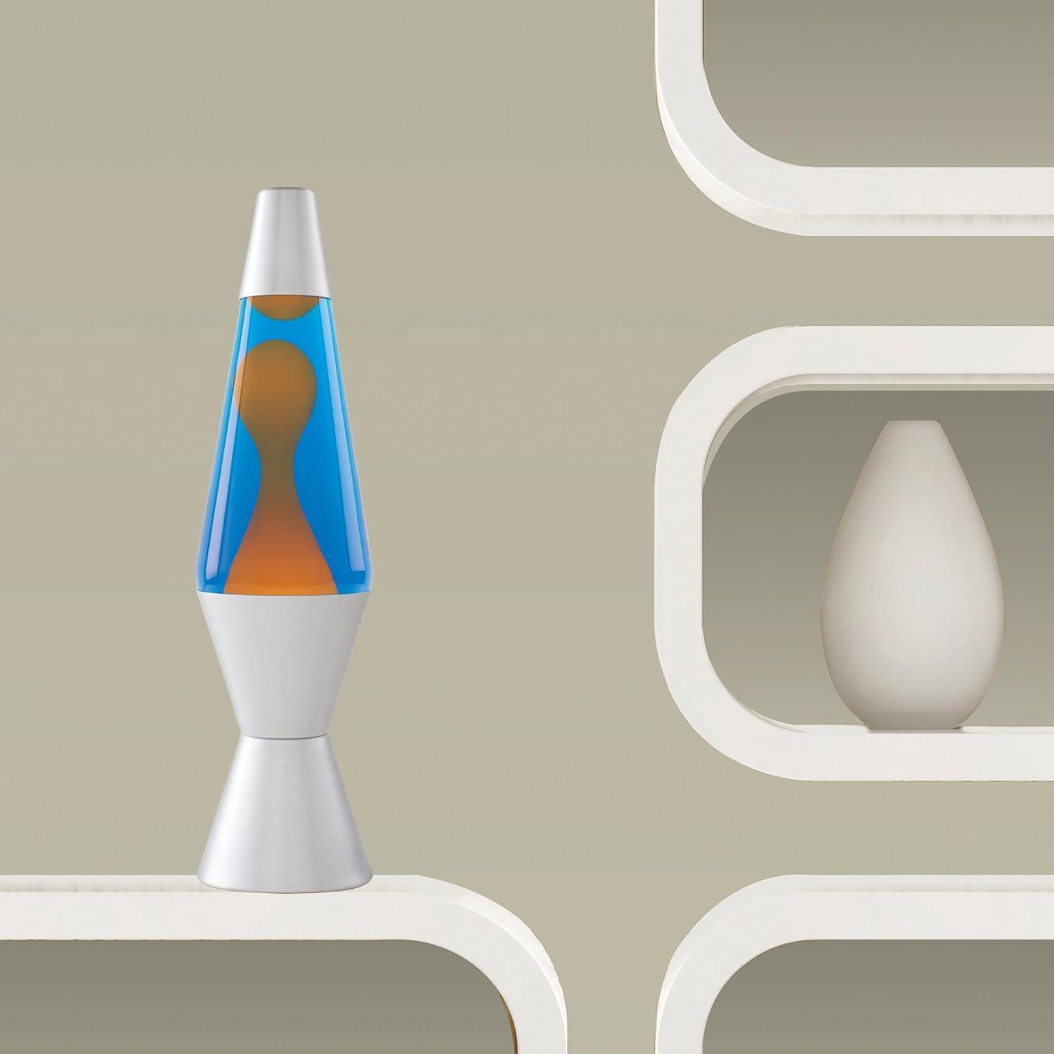 Lámpara Lava El Original 2117 68.58 cm Naranja Azul Retro