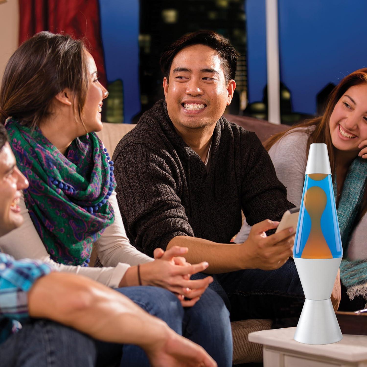 Lámpara Lava El Original 2117 68.58 cm Naranja Azul Retro