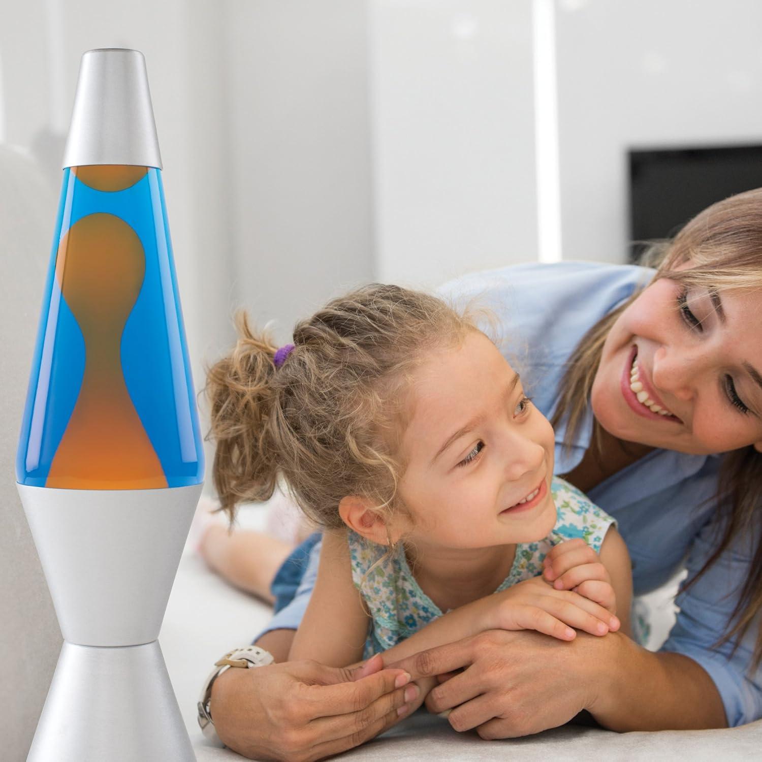 Lámpara Lava El Original 2117 68.58 cm Naranja Azul Retro