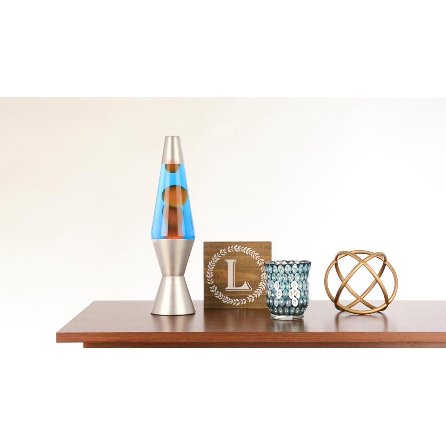 Lámpara Lava El Original 2117 68.58 cm Naranja Azul Retro