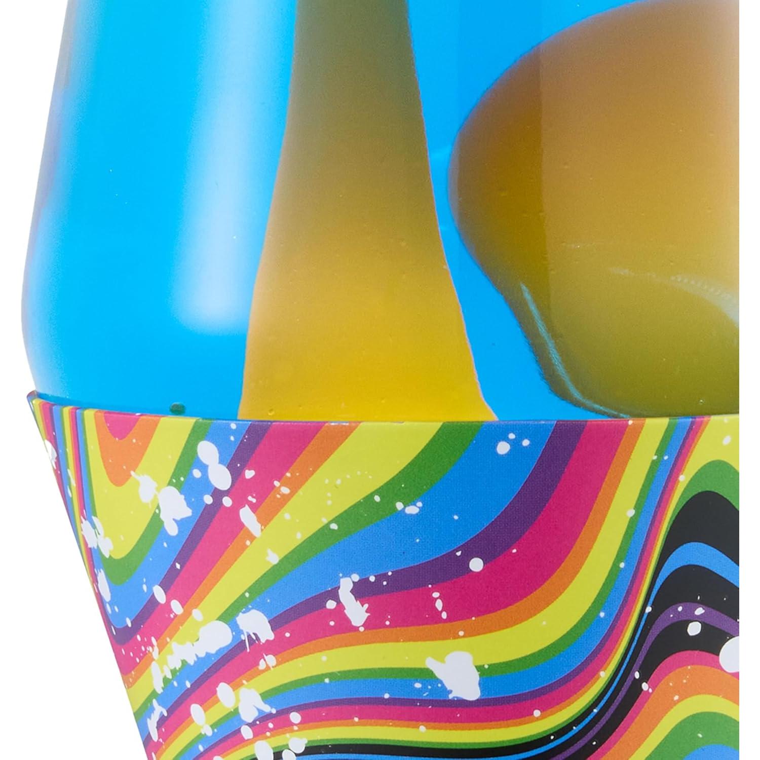 Lámpara de Movimiento Líquido LAVA 14.5" Azul y Naranja