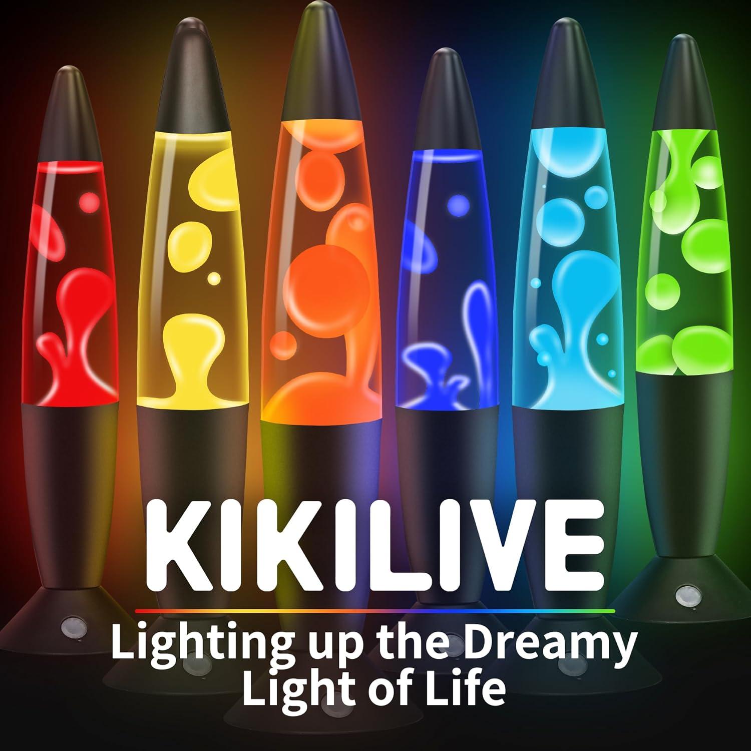 Lámpara de Movimiento Líquido LED KIKILIVE 13.5" 17 Colores