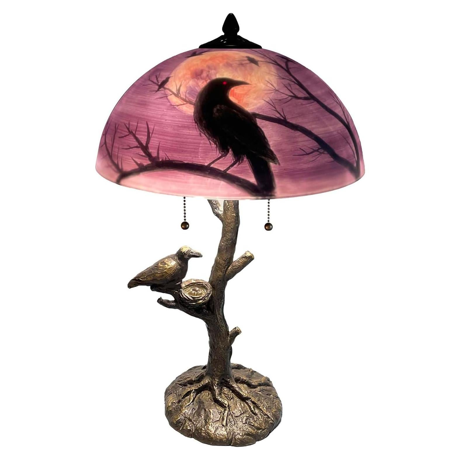 Lámpara de Mesa Bieye Cuervos en Rama de Árbol 35.56 cm