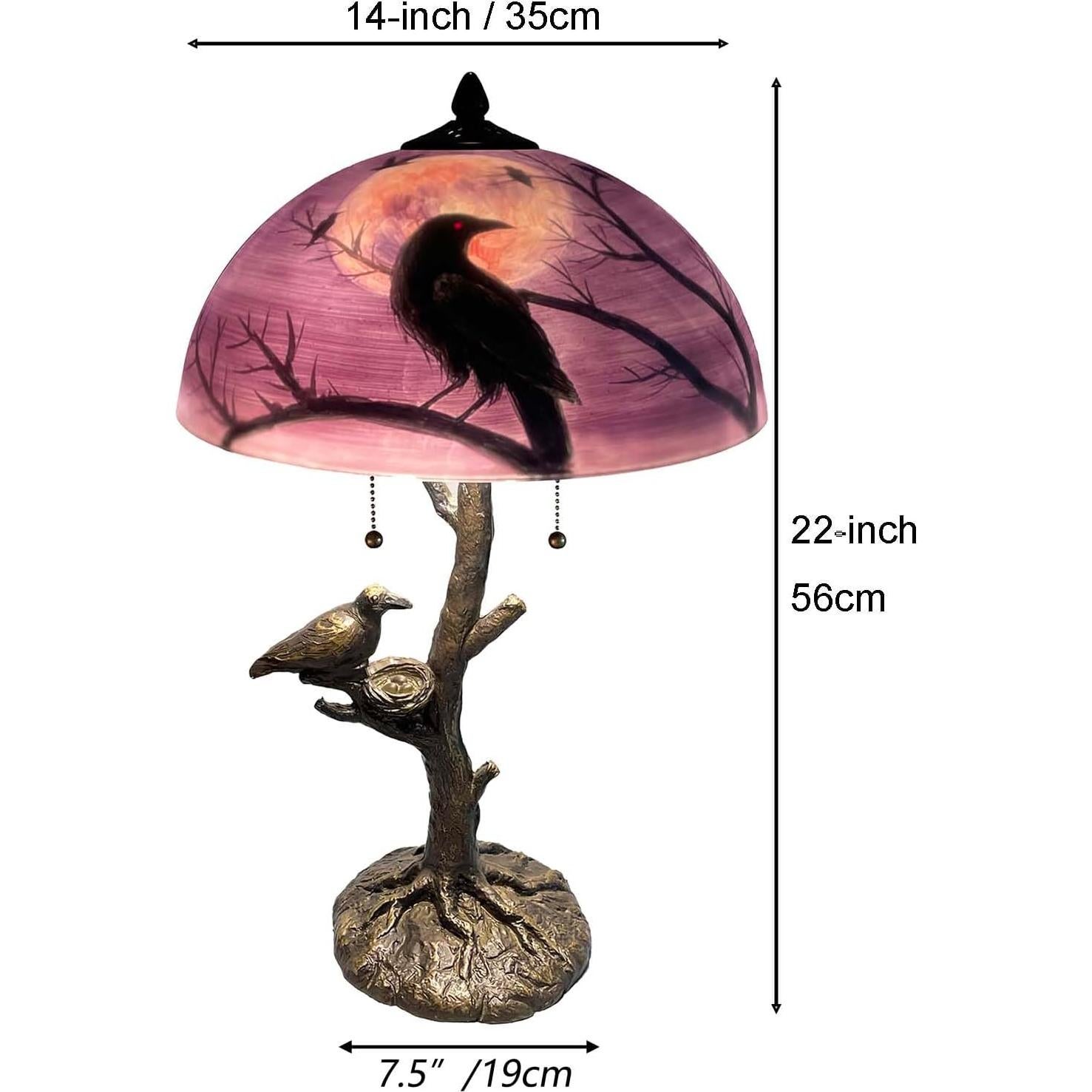 Lámpara de Mesa Bieye Cuervos en Rama de Árbol 35.56 cm