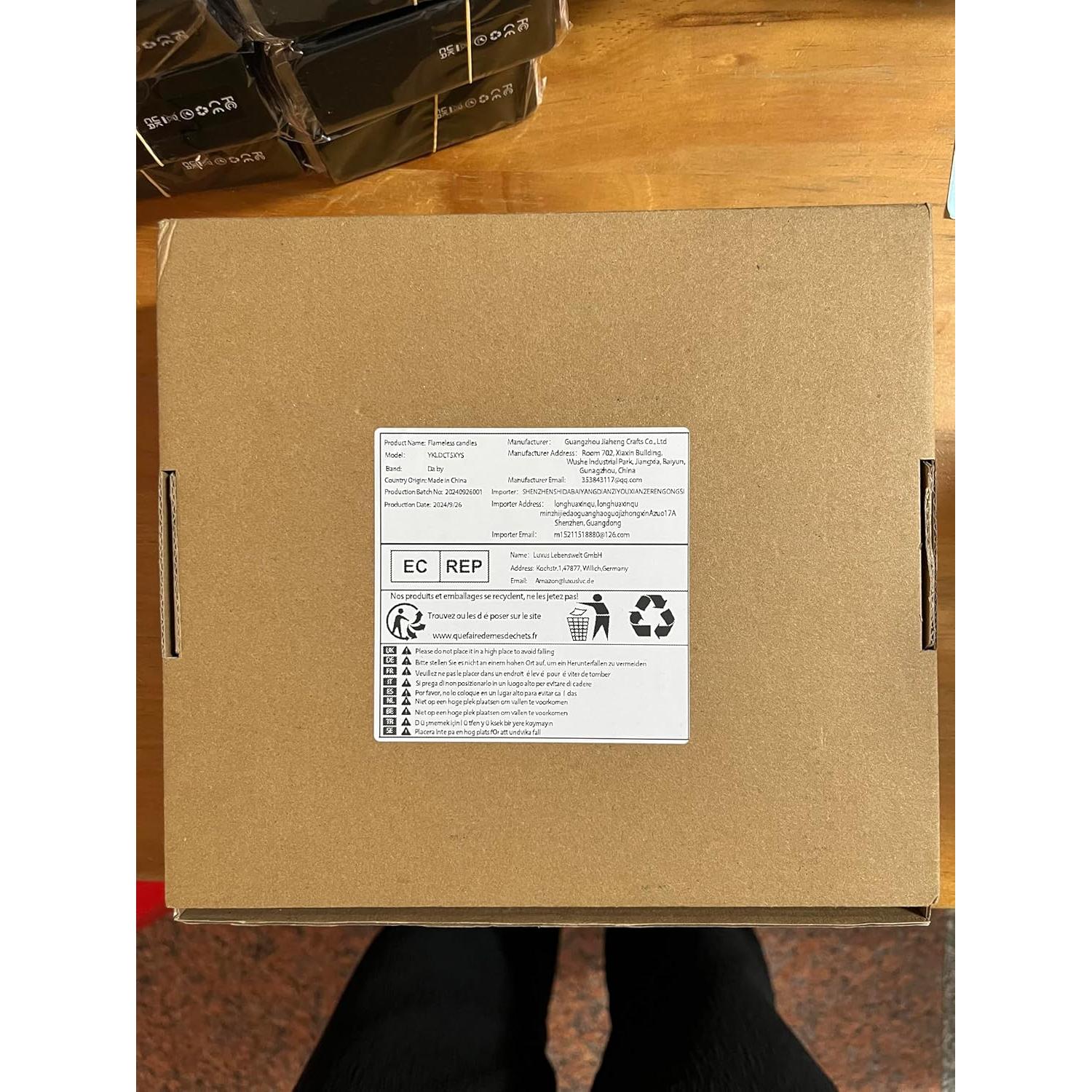 Juego de 5 Velas LED Da por con Control Remoto y Temporizador