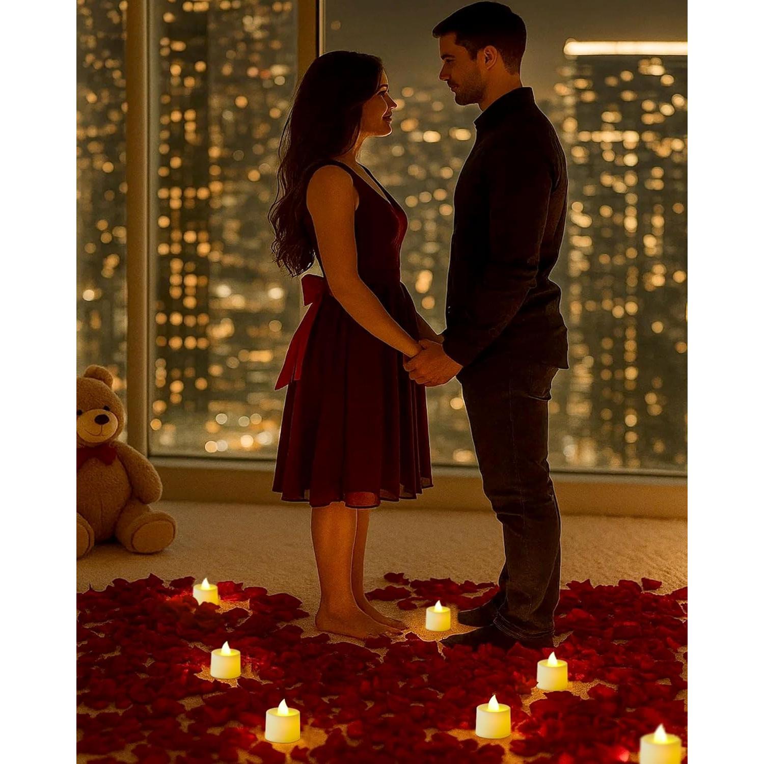 Velas LED Votivas Amagic 24 Paquete Marfil 3.81cm