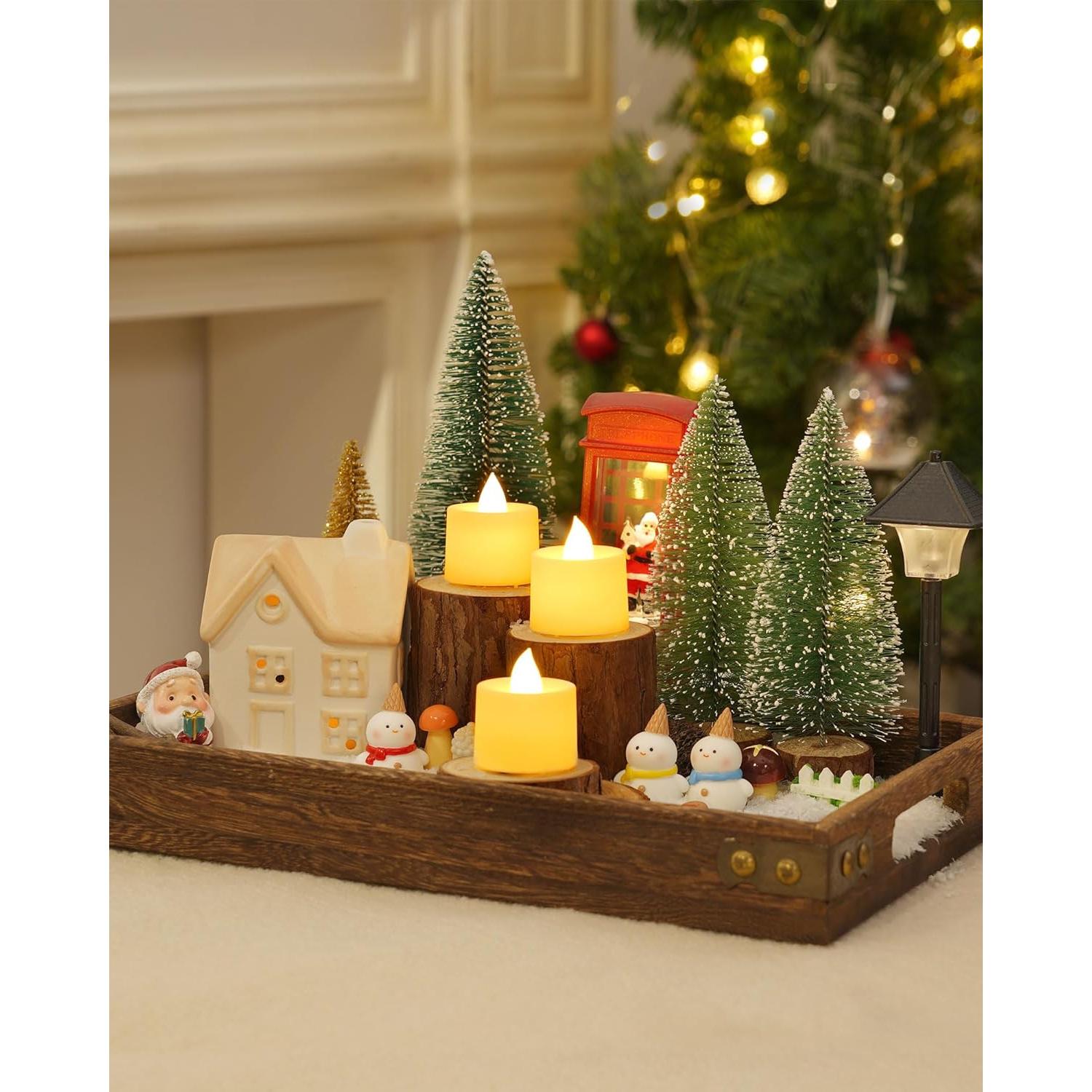 Velas LED Votivas Amagic 24 Paquete Marfil 3.81cm