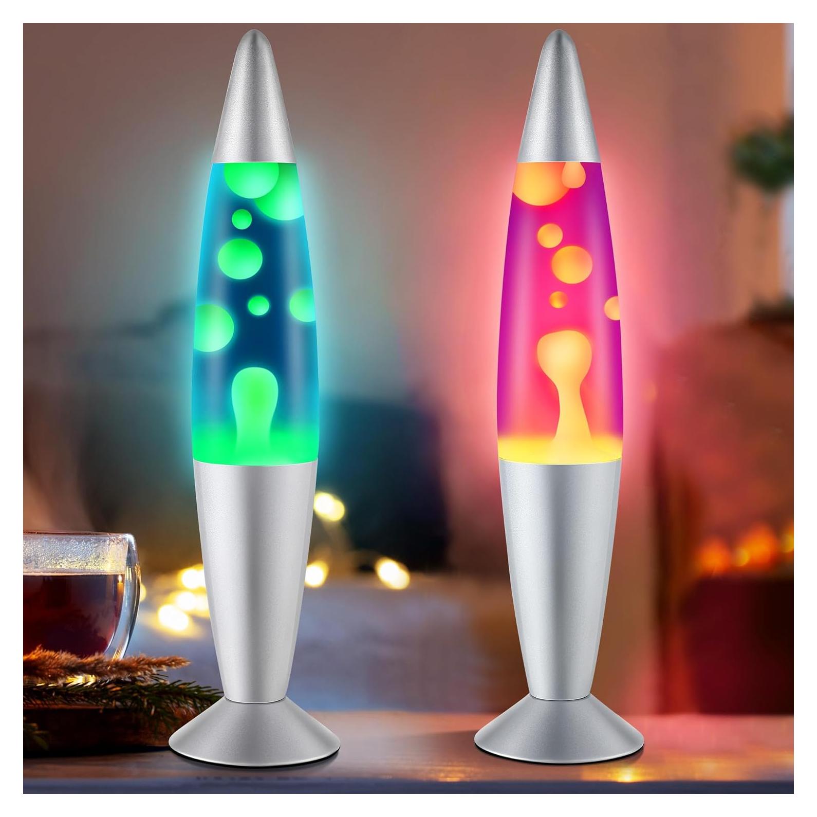 Juego de Lámparas de Magma Enhon 40.64 cm Verde y Naranja