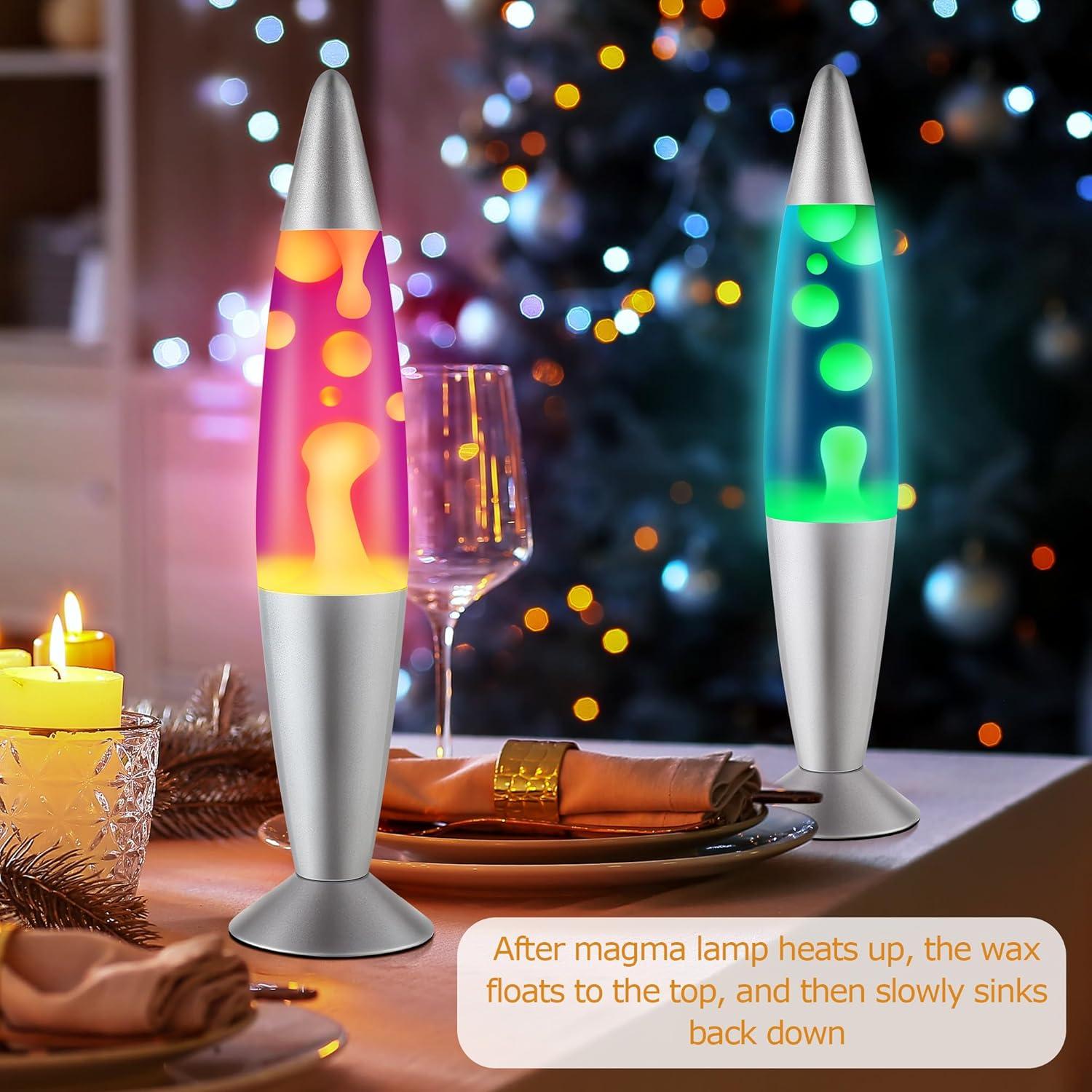 Juego de Lámparas de Magma Enhon 40.64 cm Verde y Naranja