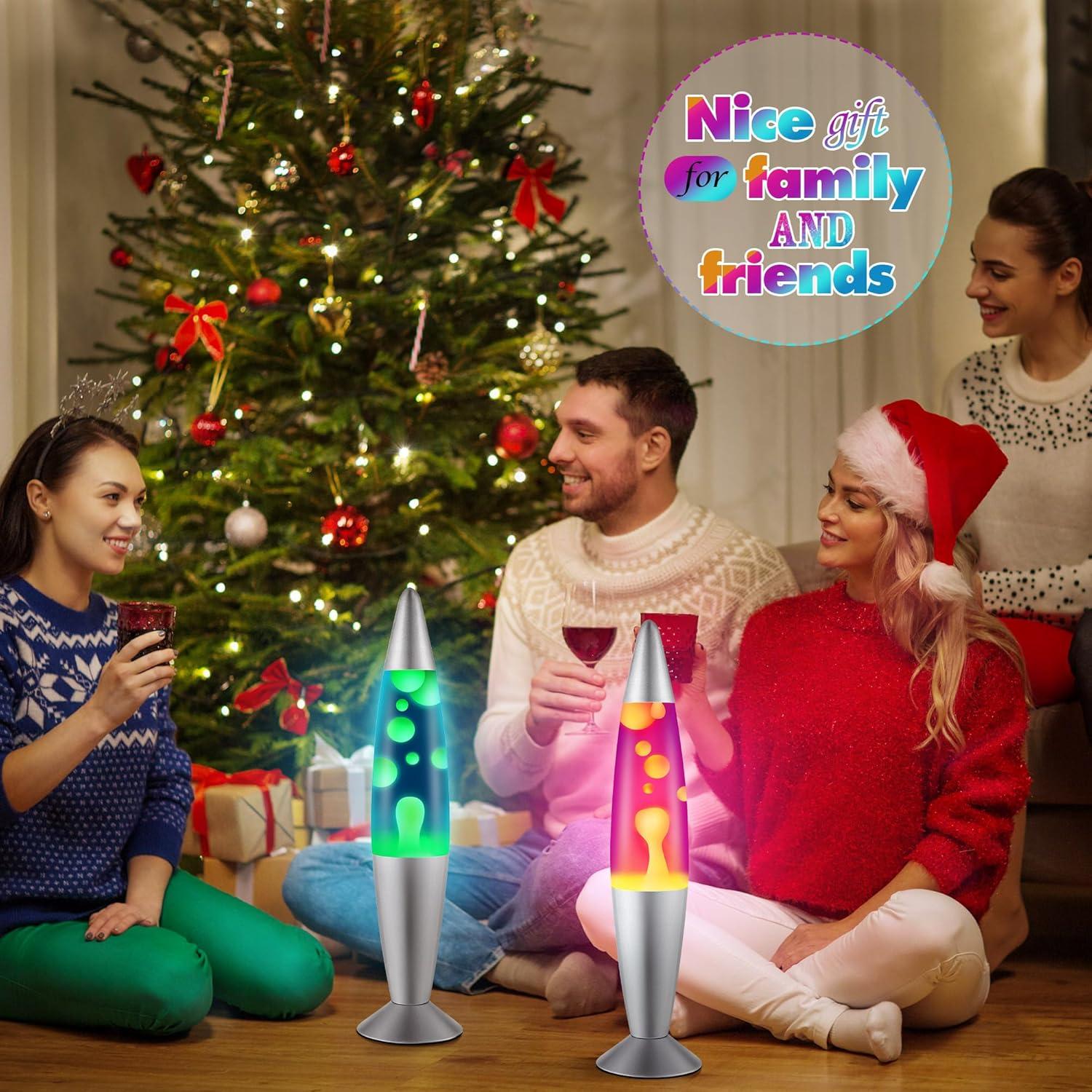 Juego de Lámparas de Magma Enhon 40.64 cm Verde y Naranja