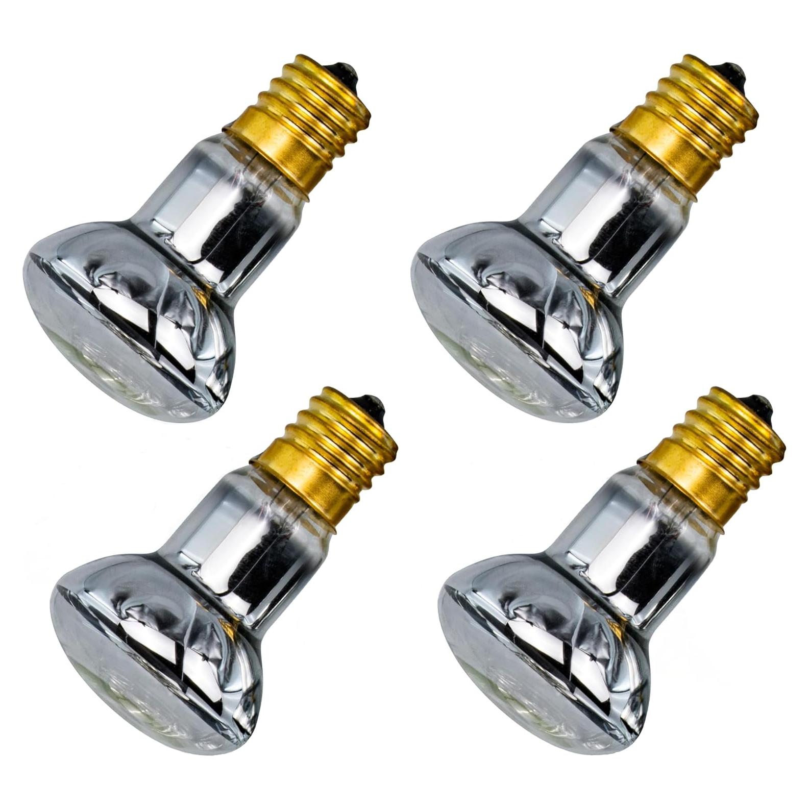 Paquete de 4 Bombillas de Lava IoF 25W E17 Amarillo