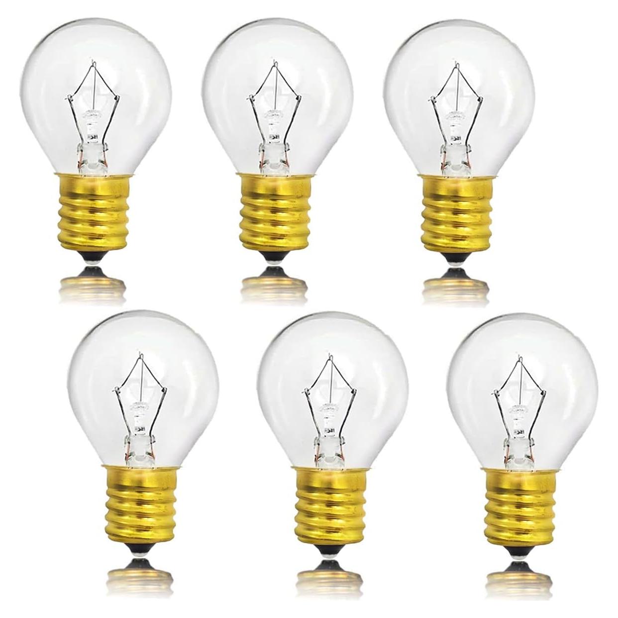 Bombilla de Lava E17 30W RKOZCSTA 6 Paquetes Brillo Cálido