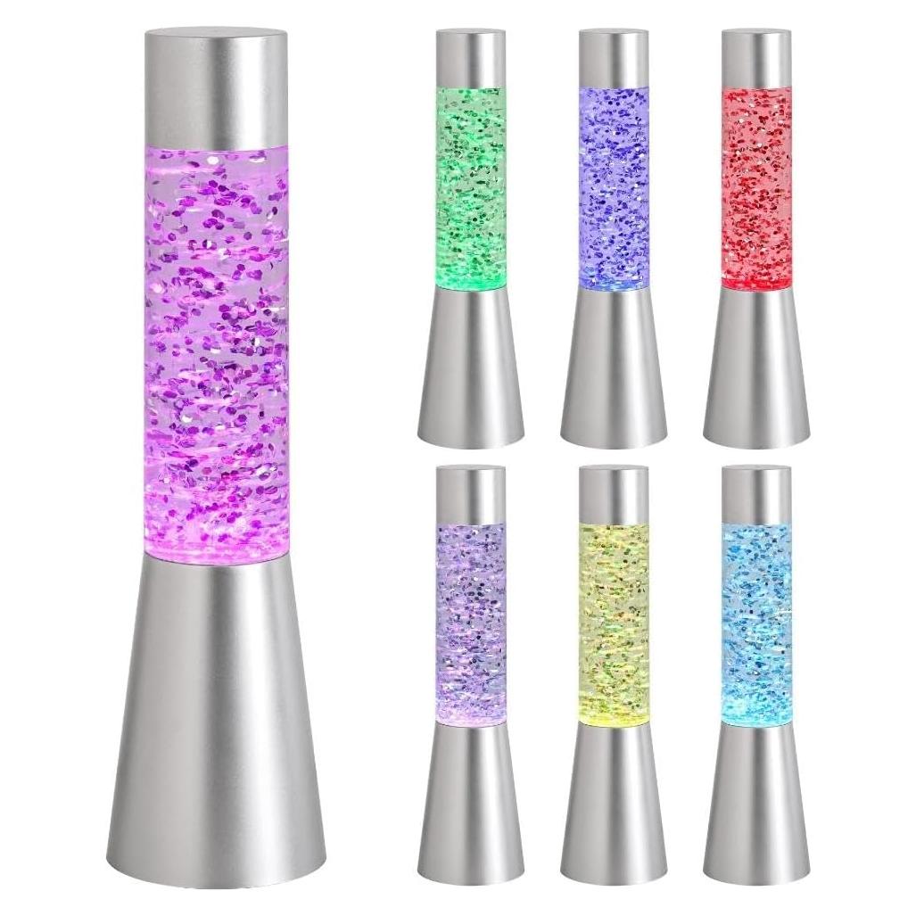 Lámpara de Brillo LED RGB Lightahead 34cm con Base Plateada