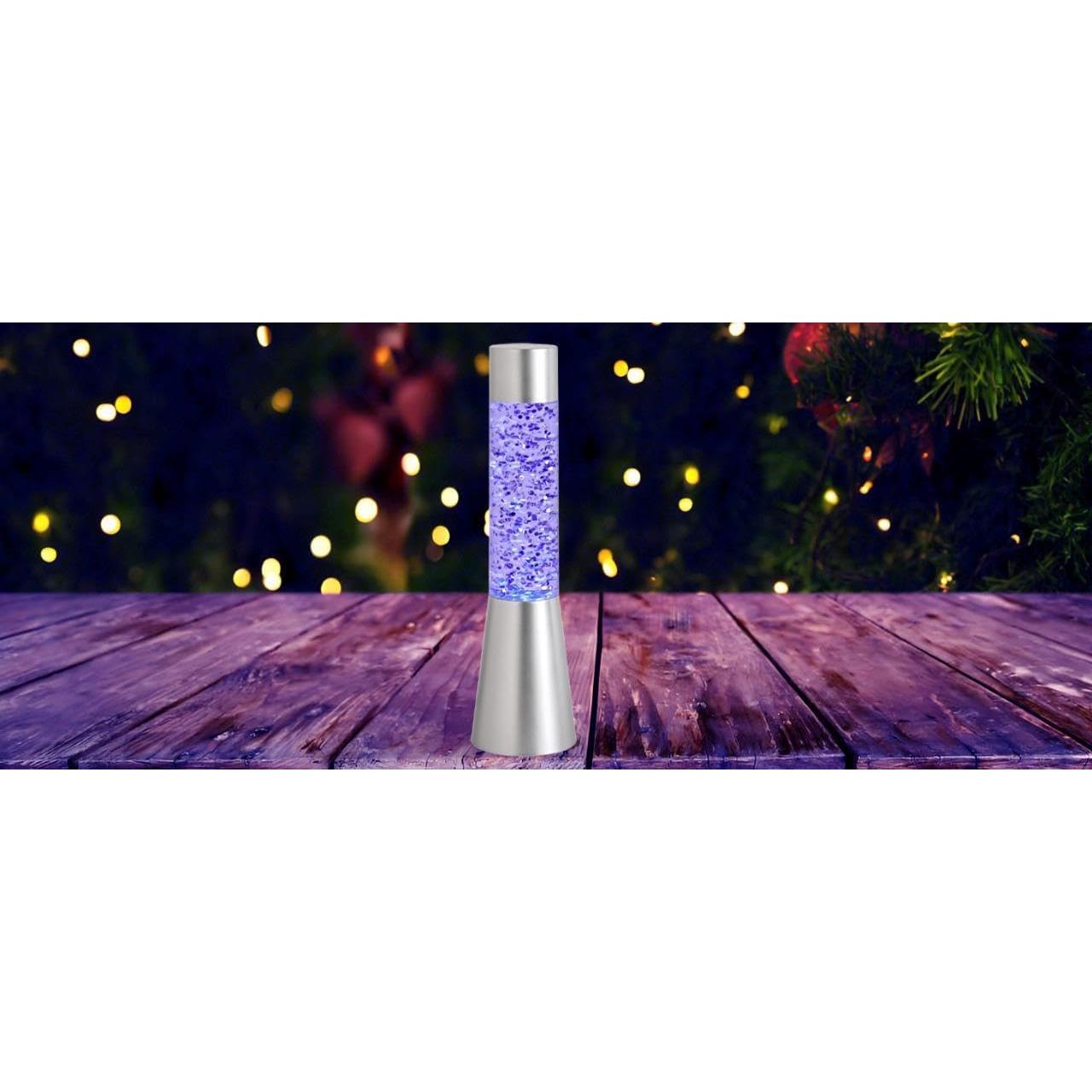 Lámpara de Brillo LED RGB Lightahead 34cm con Base Plateada