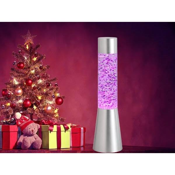 Lámpara de Brillo LED RGB Lightahead 34cm con Base Plateada