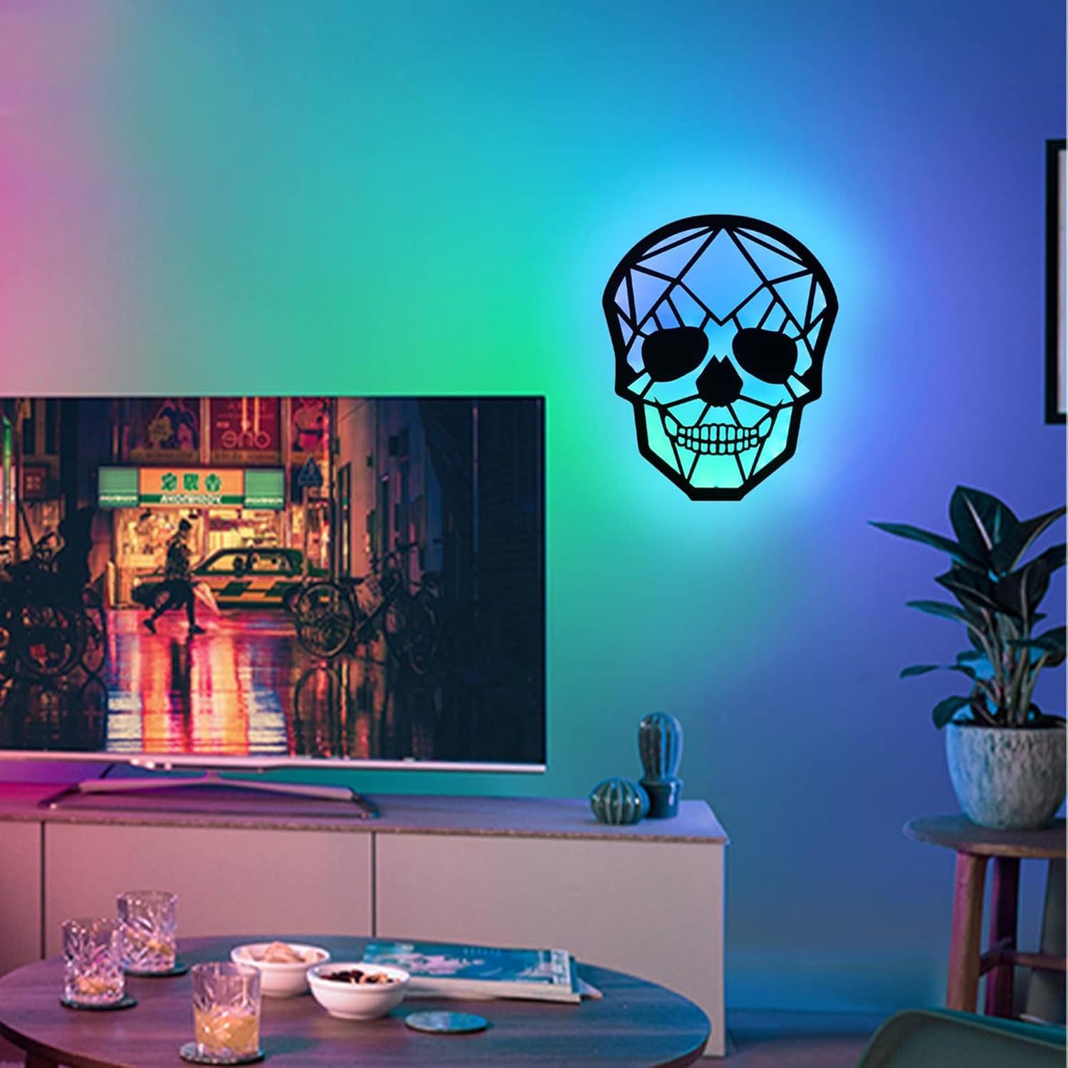 Aplique de Pared RGB Modxian Calavera Recargable 4000mAh
