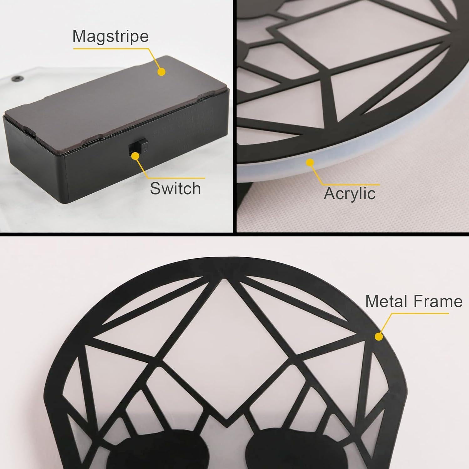 Aplique de Pared RGB Modxian Calavera Recargable 4000mAh