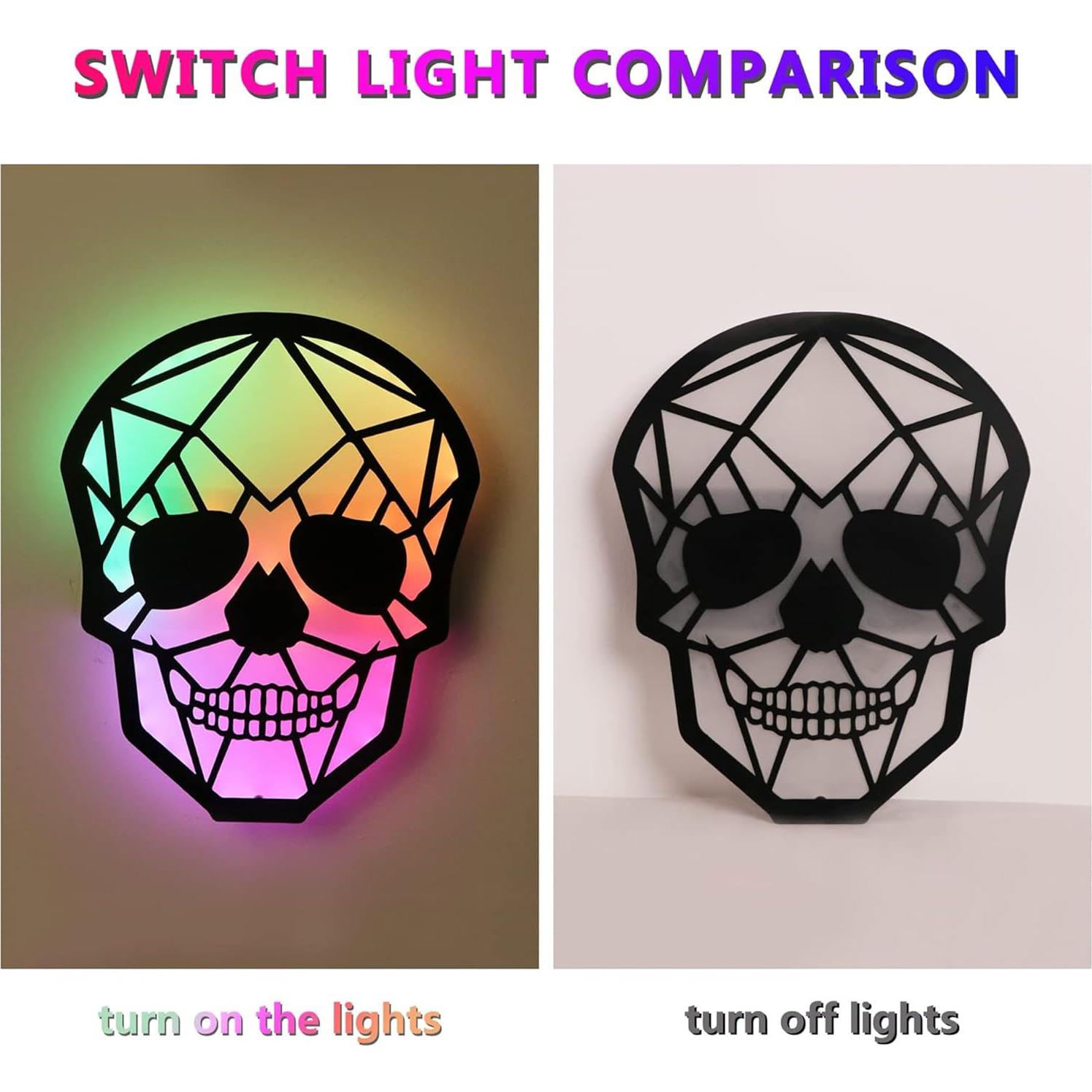 Aplique de Pared RGB Modxian Calavera Recargable 4000mAh