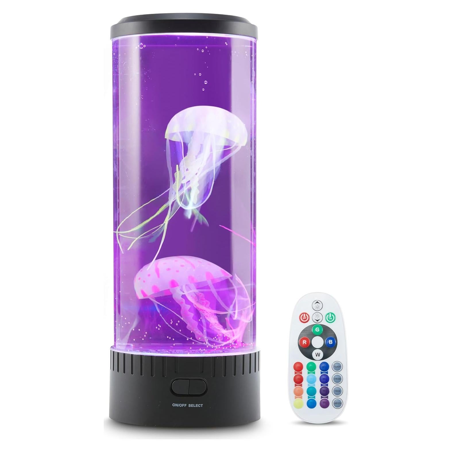 Lámpara de estado de ánimo Lumina medusas 35 cm LED control remoto