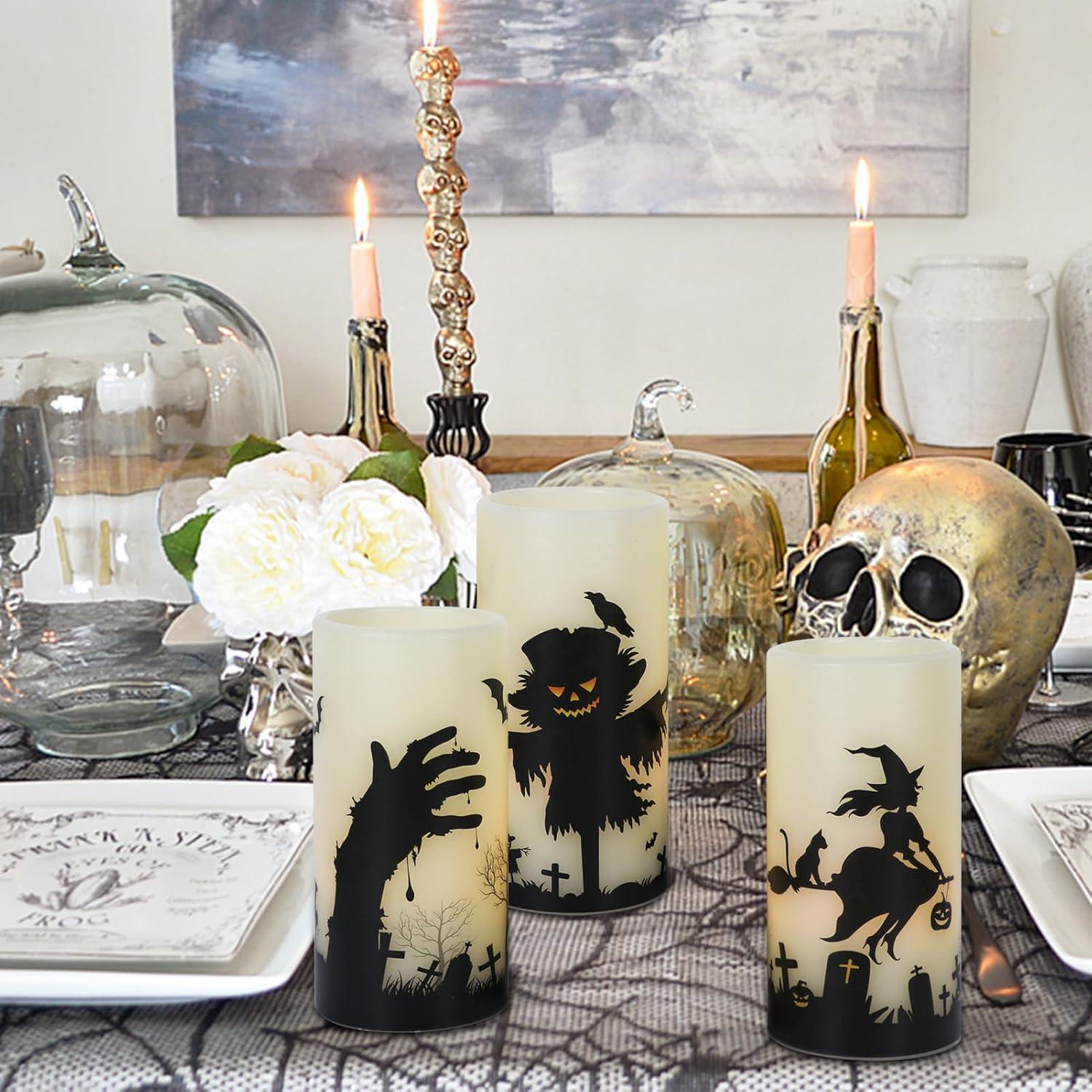 Velas LED Sin Llama DRomance Halloween con Control Remoto 15.2 cm