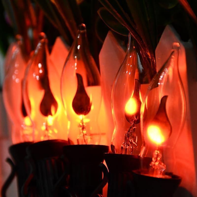 Bombillas de Llama Parpadeante Sunsgne E12, 12 Unidades, 1W