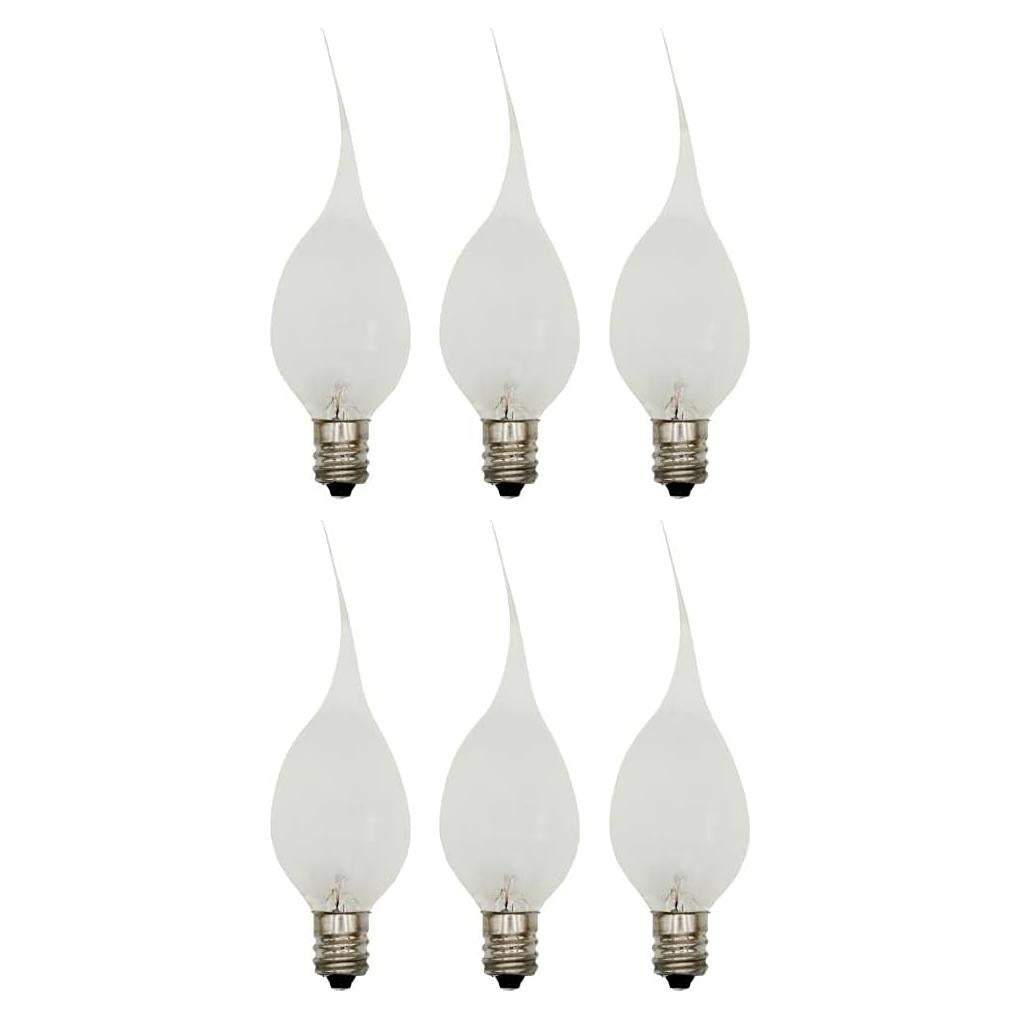 Paquete de 6 Bombillas de Luz de Vela Silicona 7W Creative Hobbies