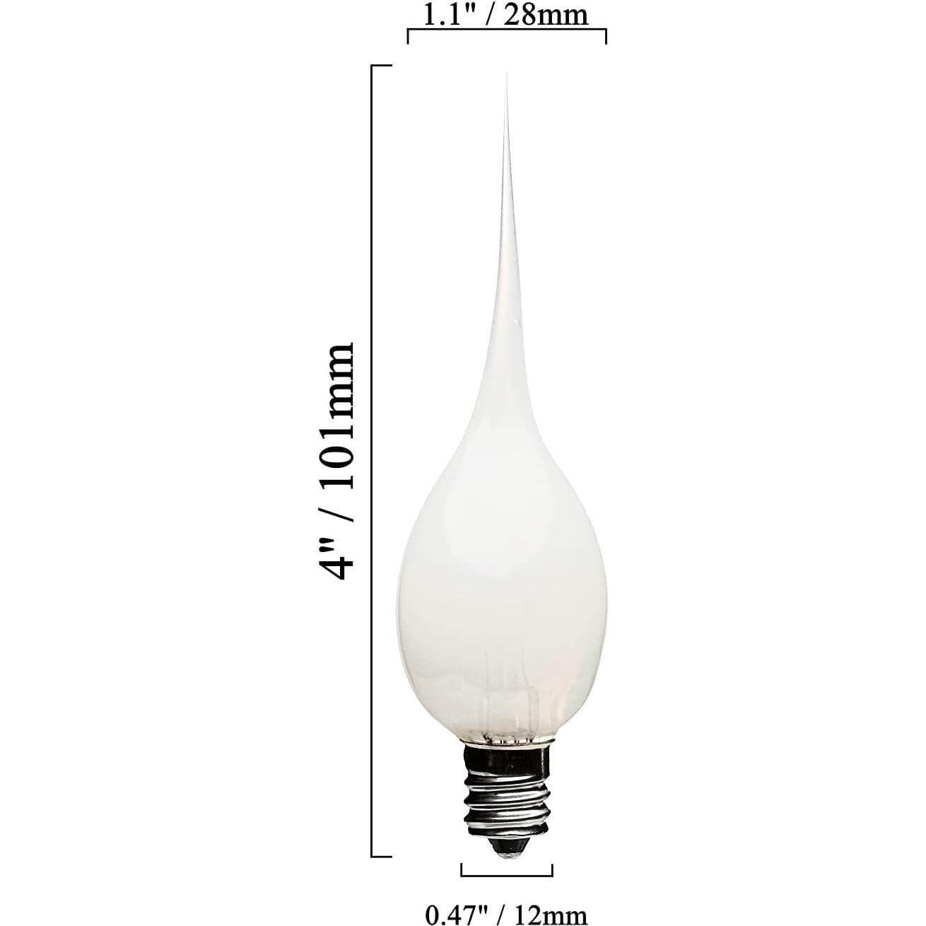 Paquete de 6 Bombillas de Luz de Vela Silicona 7W Creative Hobbies