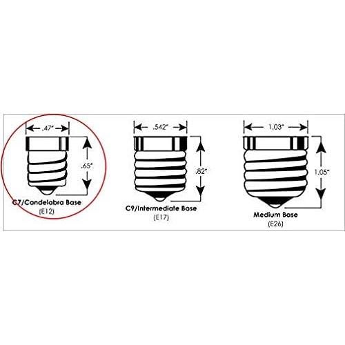 Paquete de 6 Bombillas de Luz de Vela Silicona 7W Creative Hobbies