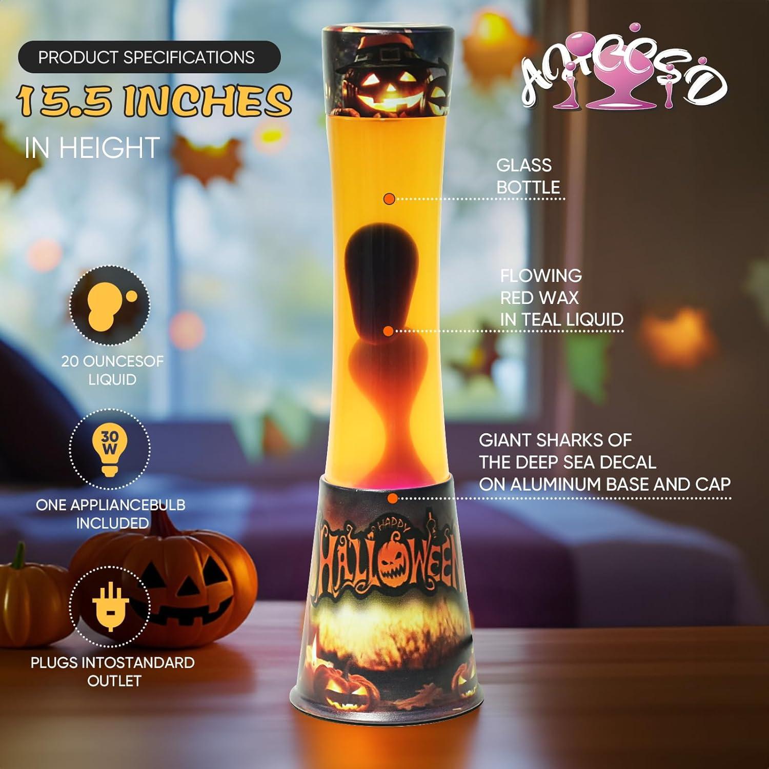 Lámpara de Magma Halloween AHCCSD 40 cm Luz Líquida Roja