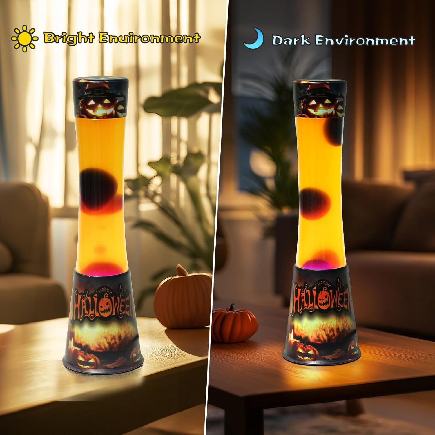 Lámpara de Magma Halloween AHCCSD 40 cm Luz Líquida Roja