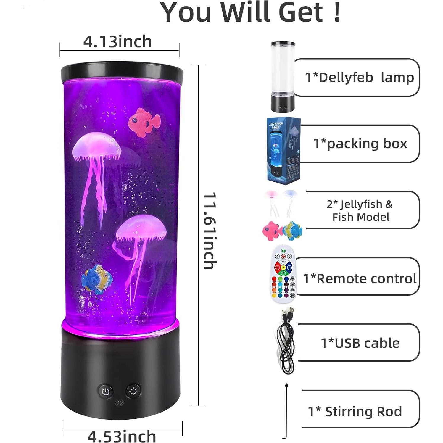 Lámpara de Medusa PINPON RGB con Control Remoto y USB