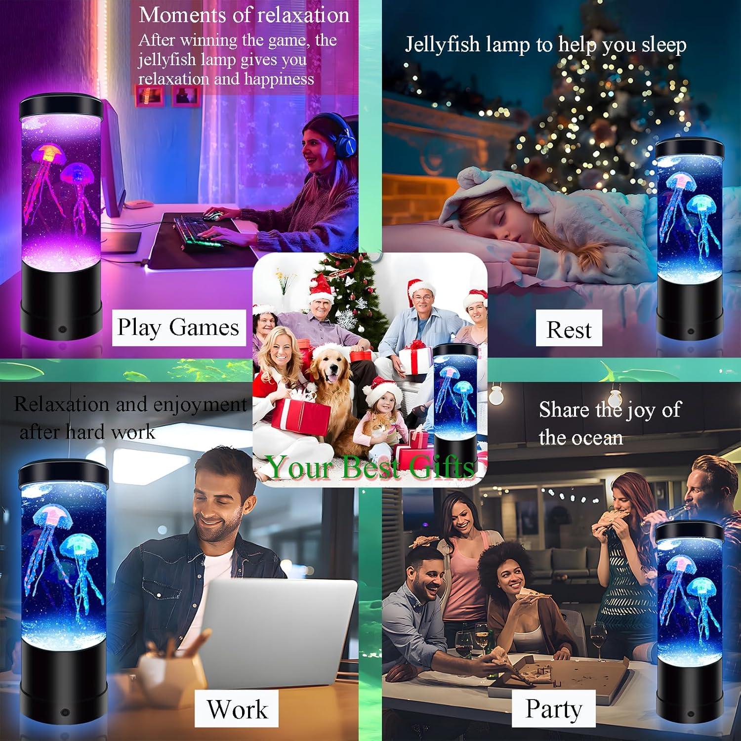 Lámpara de Medusa WTROESE LED 7 Colores Luz Nocturna