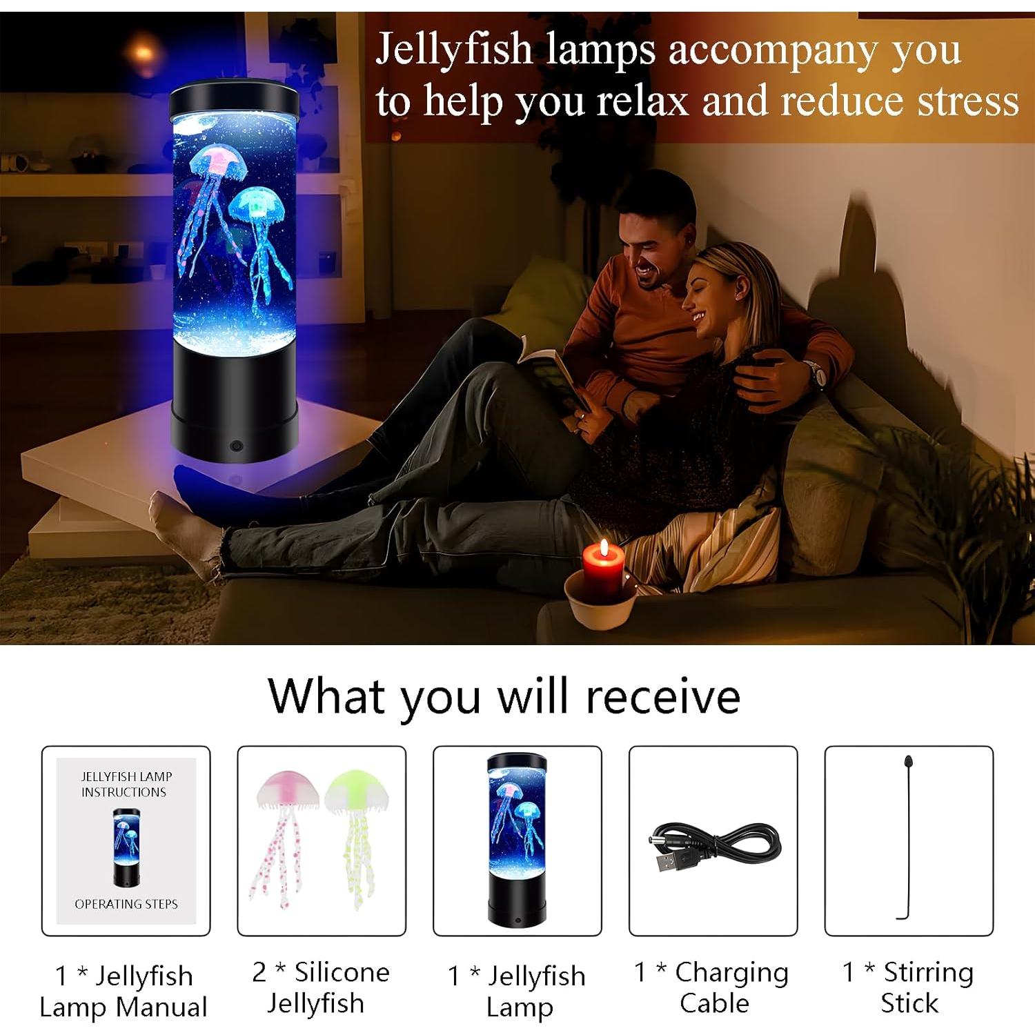 Lámpara de Medusa WTROESE LED 7 Colores Luz Nocturna